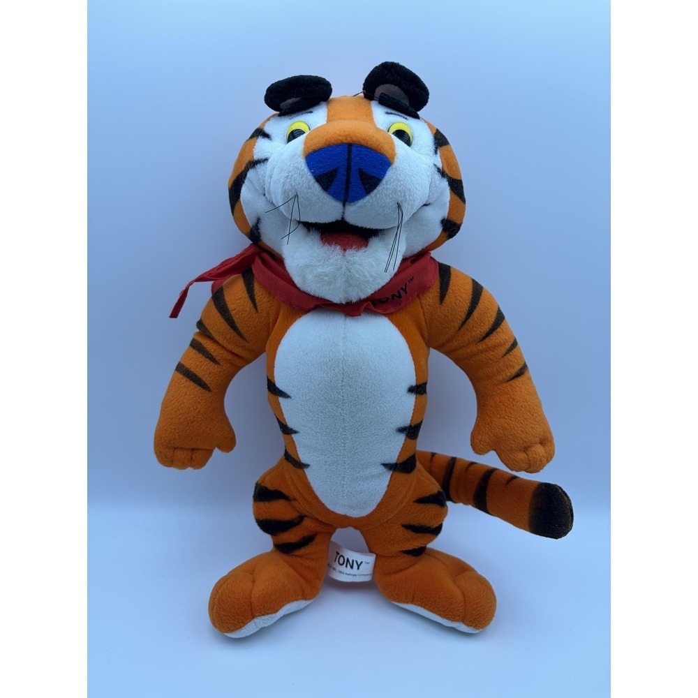 Vintage Animal Fair‎ Tony The Tiger Plush Stuffed Toy Small Orange Kelloggs